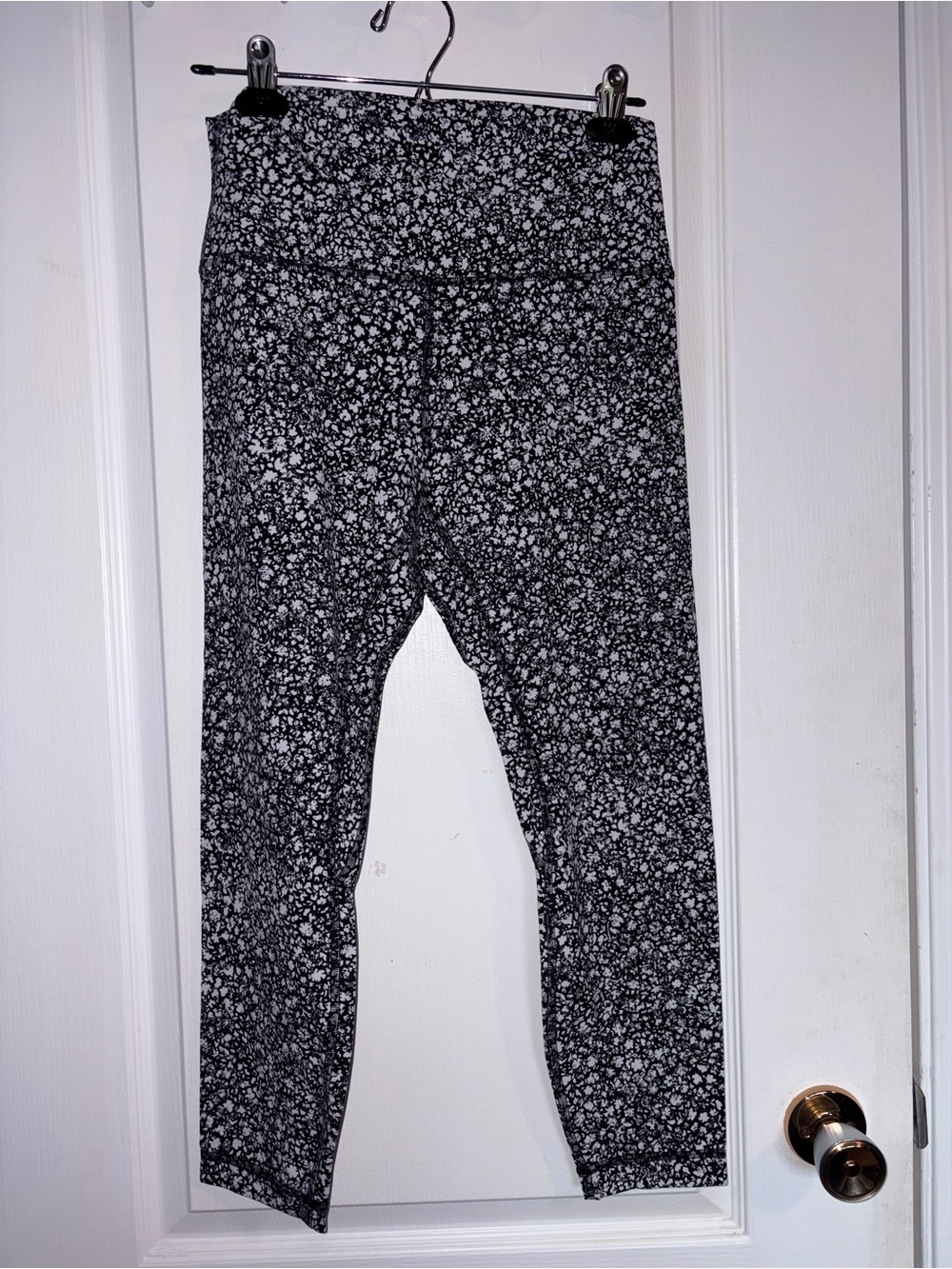 lululemon athletica Align Black & White Floral Print Leggings